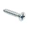 Prime-Line Wood Screw Flat Head Phillips Drive No. 10 X 1in Zinc Plated Steel 100PK 9035565 - alternate 1